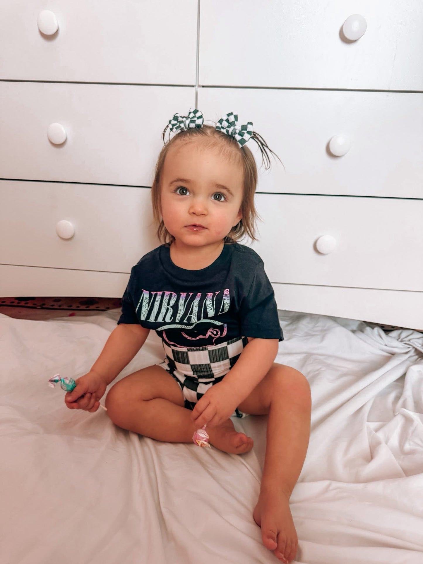 B&W Checkered Bummies